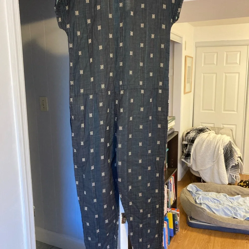 Navy Blue and White Ace & Jig jumpsuit - Picture 2 of 8